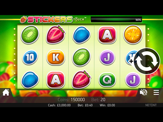 Stickers Slot game mobile screenshot image