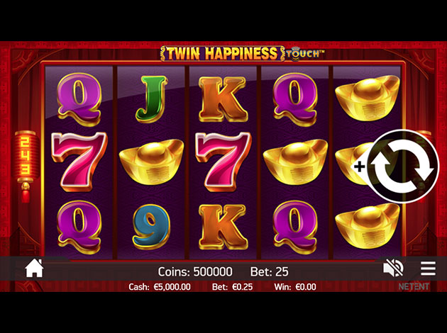 Twin Happiness Slot game mobile screenshot image