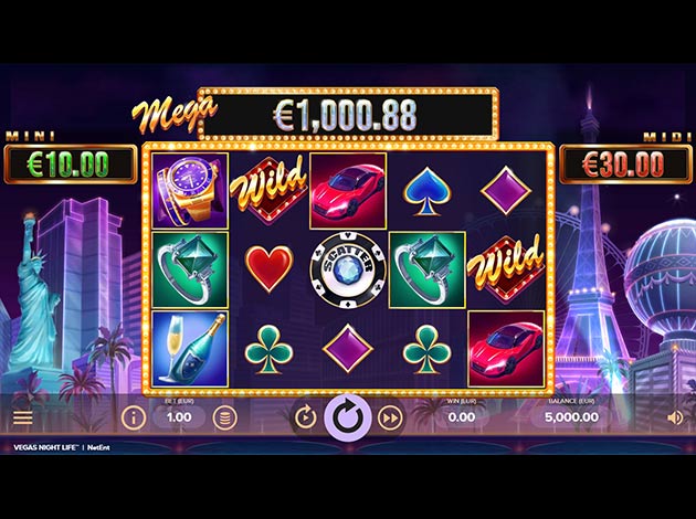  Vegas Night Life mobile slot game screenshot image