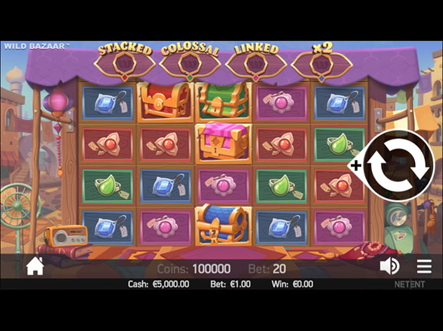 Wild Bazaar Slot game mobile screenshot image