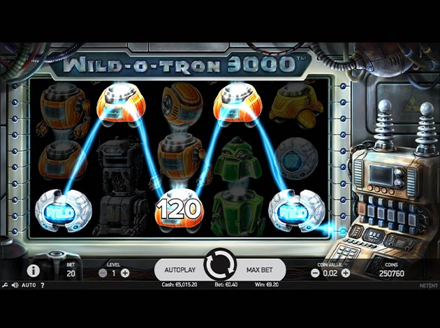 Wild-O-Tron 3000 Slot game mobile screenshot image