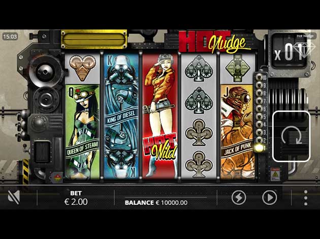 Hot Nudge mobile slot game screenshot image