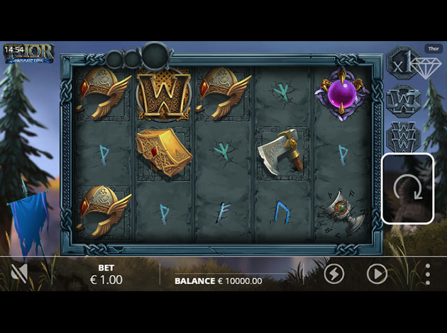 Thor Hammer Time mobile slot game screenshot image