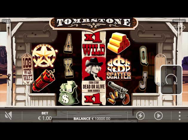 Tombstone mobile slot game screenshot image