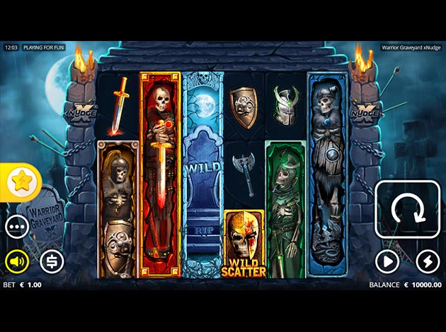  Warrior Graveyard slot game mobile screenshot image