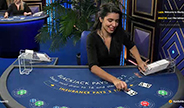  Blackjack Azure E Live Casino Screenshot Image