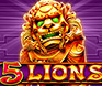 Pragmatic Play 5 Lions mobile slot game thumbnail image