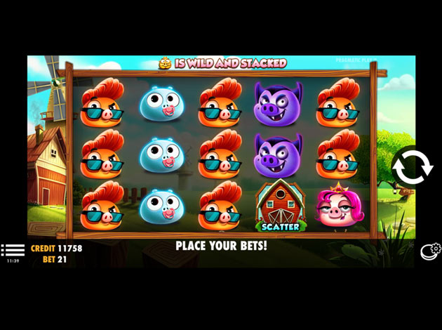  7 Piggies mobile slot game screenshot image