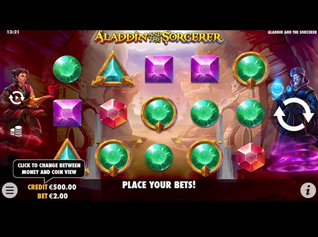  Aladdin and The Sorcerer mobile slot game screenshot image