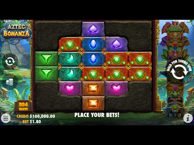  Aztec Bonanza mobile slot game screenshot image