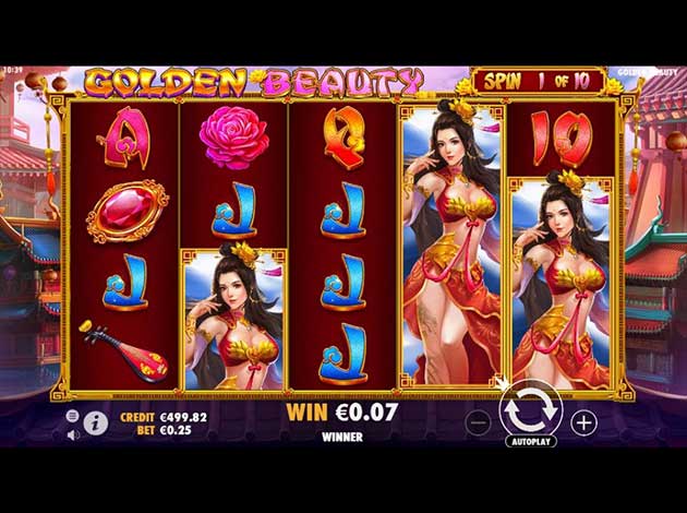  Golden Beauty mobile slot game screenshot image