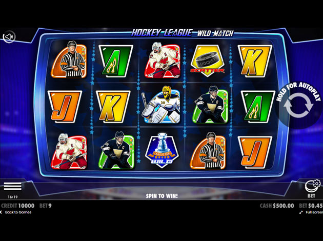  Hockey League Wild Match mobile slot game screenshot image