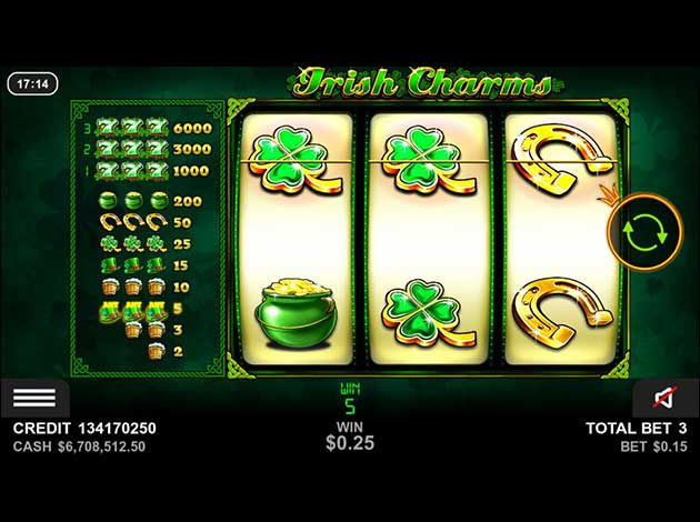  Irish Charms mobile slot game screenshot image