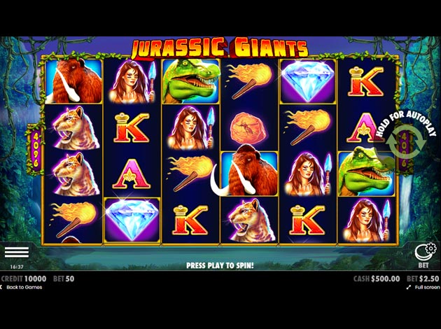  Jurassic Giants mobile slot game screenshot image