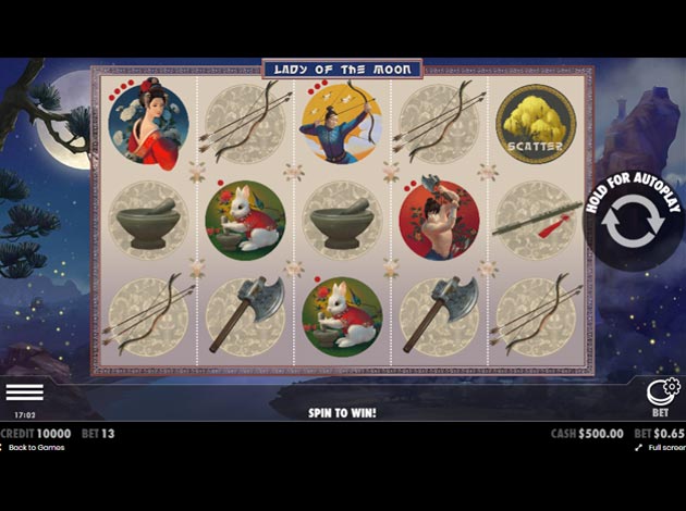  Lady of the Moon mobile slot game screenshot image