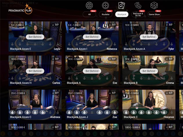  Lobby Blackjack Live Casino mobile screenshot Image