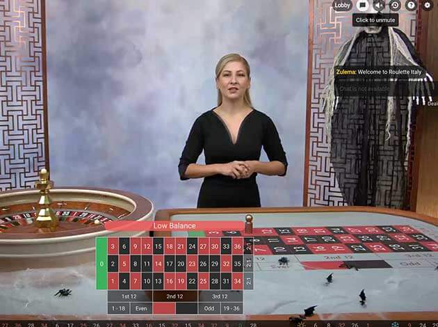  Roulette Italy Live Casino mobile screenshot Image