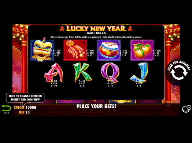  Lucky New Year mobile slot game screenshot image