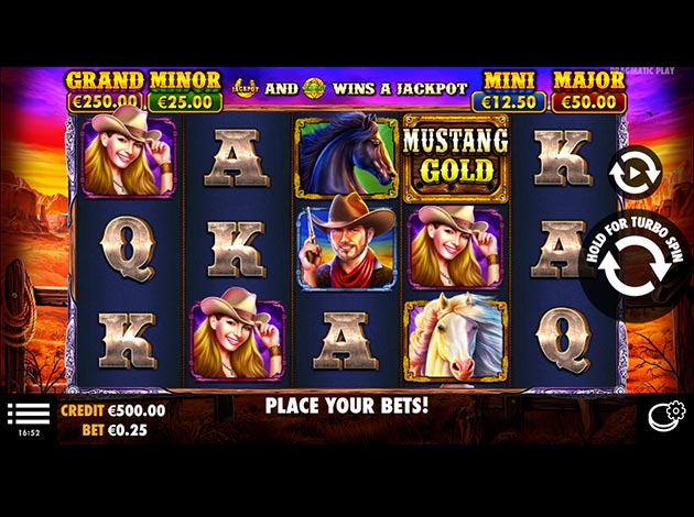  Mustang Gold mobile slot game screenshot image