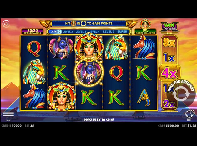  Queen of Gold mobile slot game screenshot image