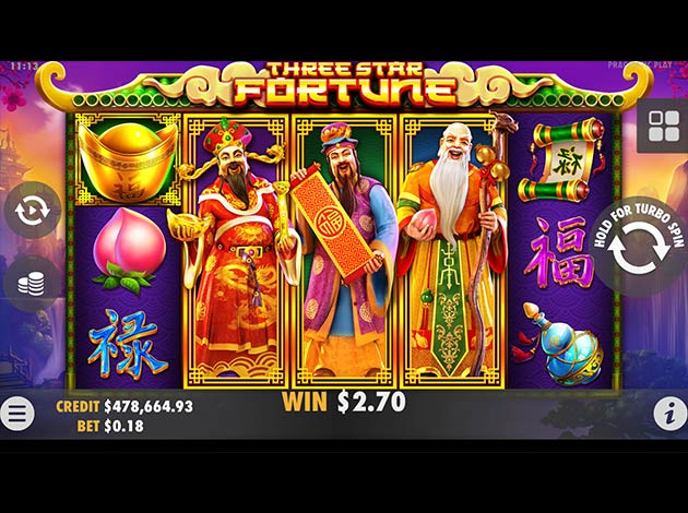  Three Star Fortune mobile slot game screenshot image