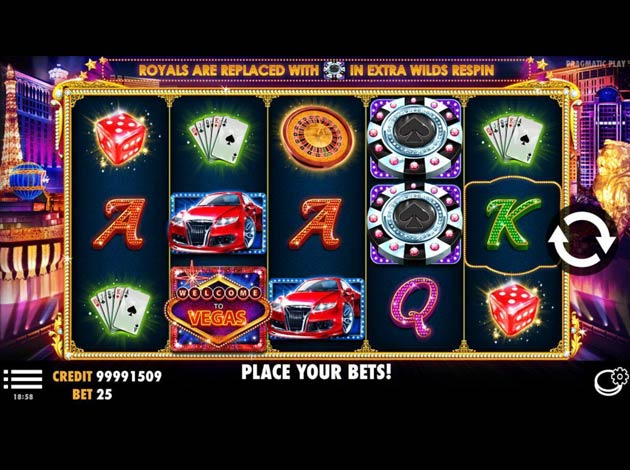  Vegas Nights mobile slot game screenshot image