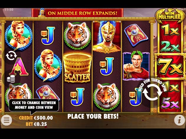  Wild Gladiators mobile slot game screenshot image