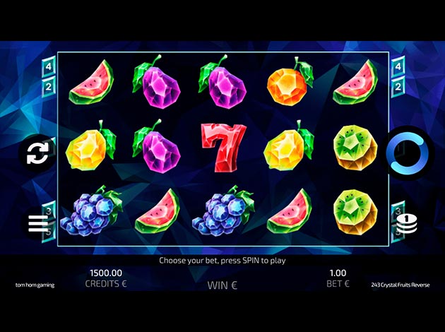  243 Crystal Fruit Reversed mobile slot game screenshot image