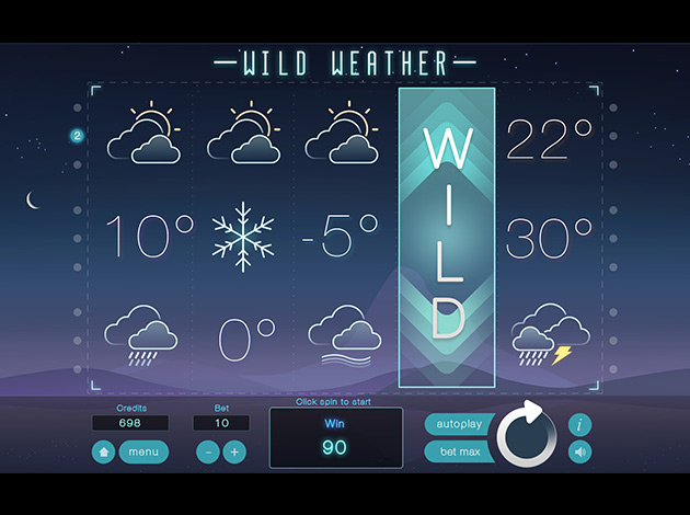 Wild Weather mobile slot game screenshot image