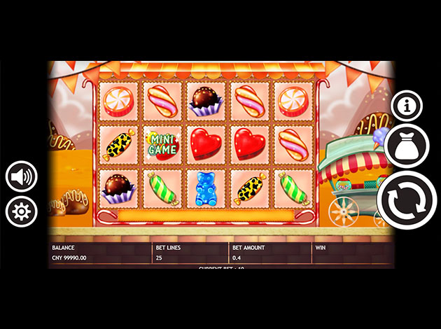 Candy Cart mobile slot game screenshot image