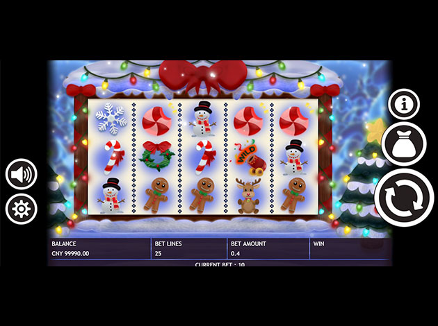 Christmas Joy mobile slot game screenshot image