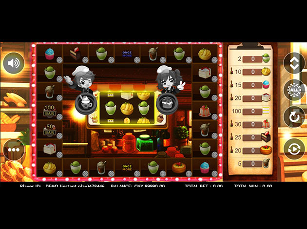 Dessert Mario mobile slot game screenshot image