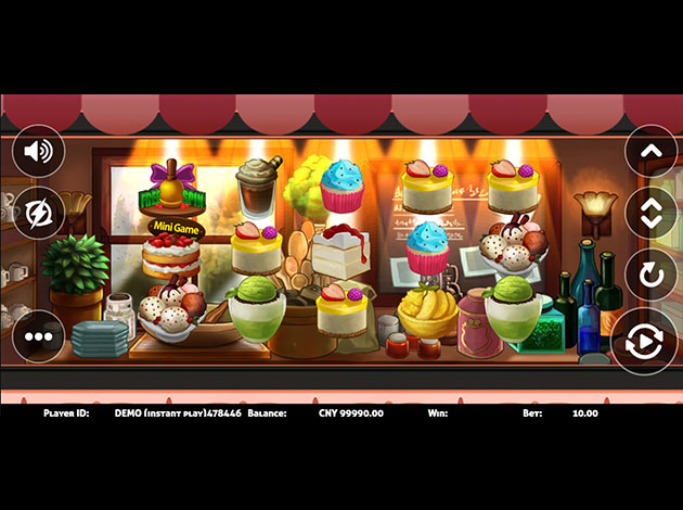 Dessert mobile slot game screenshot image