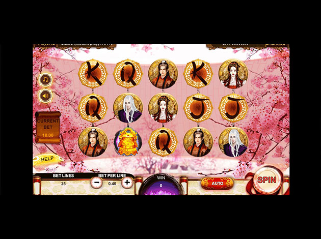Eternal Love mobile slot game screenshot image