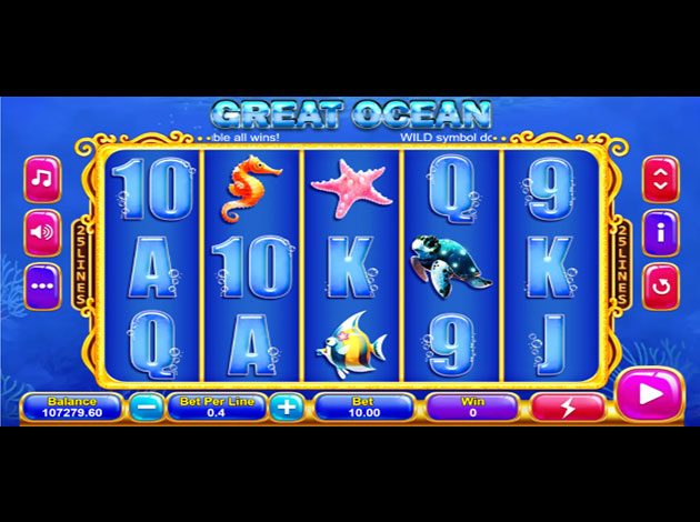 Great Ocean mobile slot game screenshot image