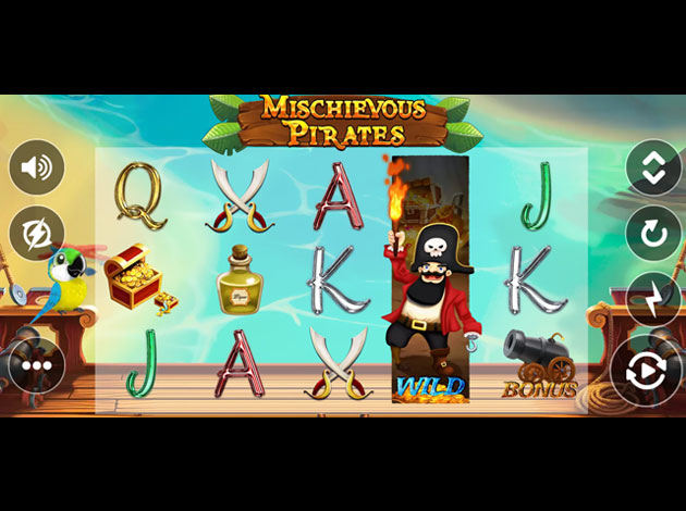 Mischievous Pirates mobile slot game screenshot image