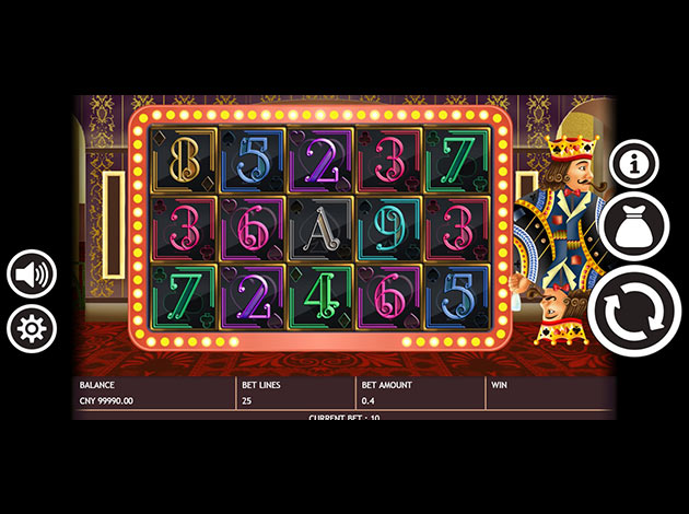 Poker King mobile slot game screenshot image