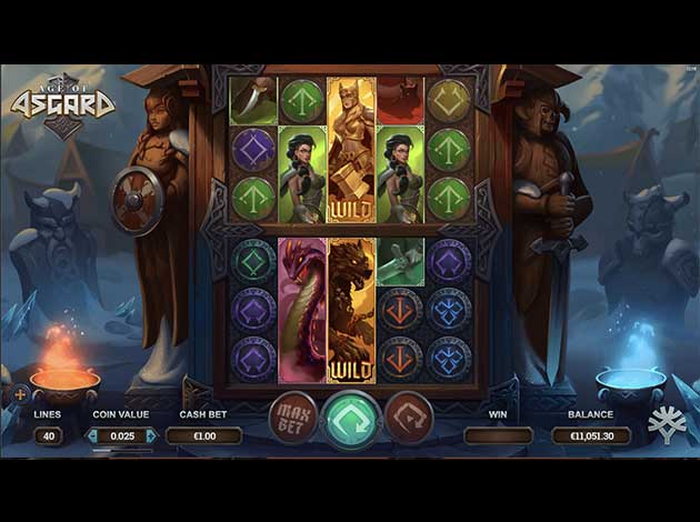 Age of Asgard mobile slot game screenshot image
