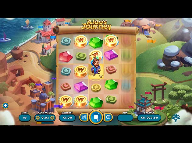 Aldo's Journey mobile slot game screenshot image
