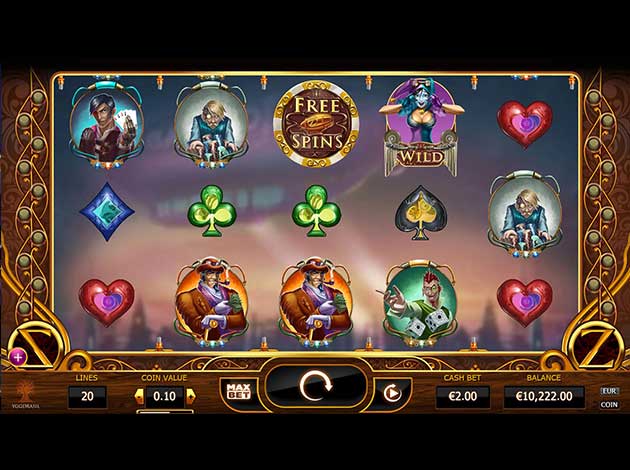 Cazino Zeppelin mobile slot game screenshot image