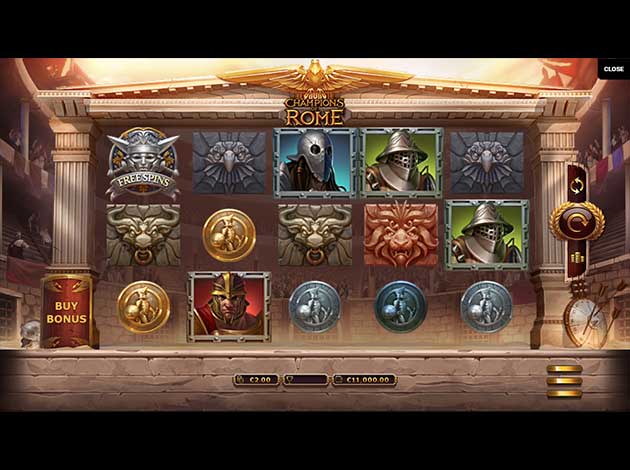 Champions of Rome mobile slot game screenshot image