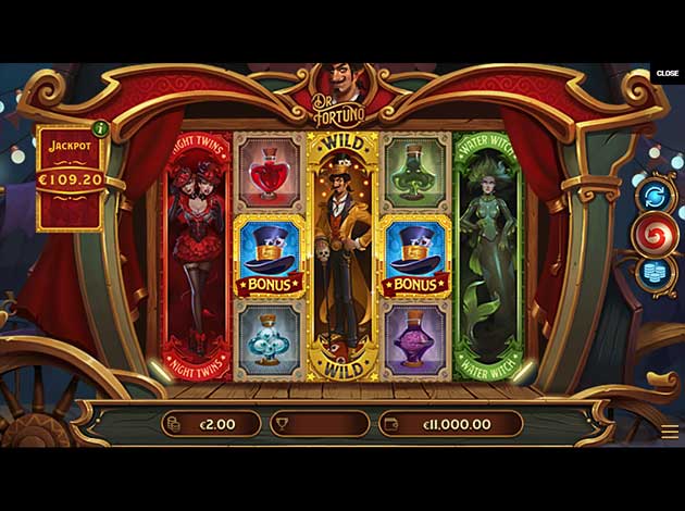 Dr Fortuno mobile slot game screenshot image