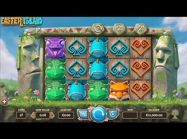 Easter Island  mobile slot game screenshot image