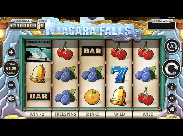 Niagara Falls mobile slot game screenshot image