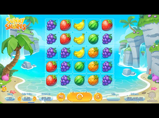  Sunny Shores mobile slot game screenshot image