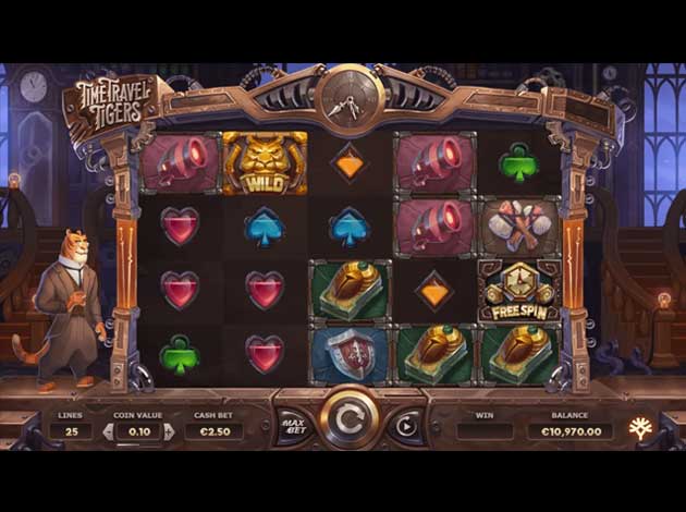  Time Travel Tigers mobile slot game screenshot image