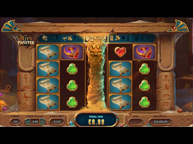  Tut's Twister mobile slot game screenshot image