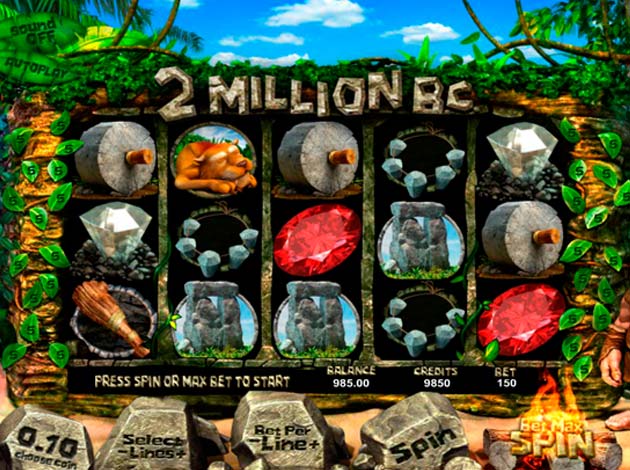 ตัวอย่างเกมสล็อต 2 Million BC