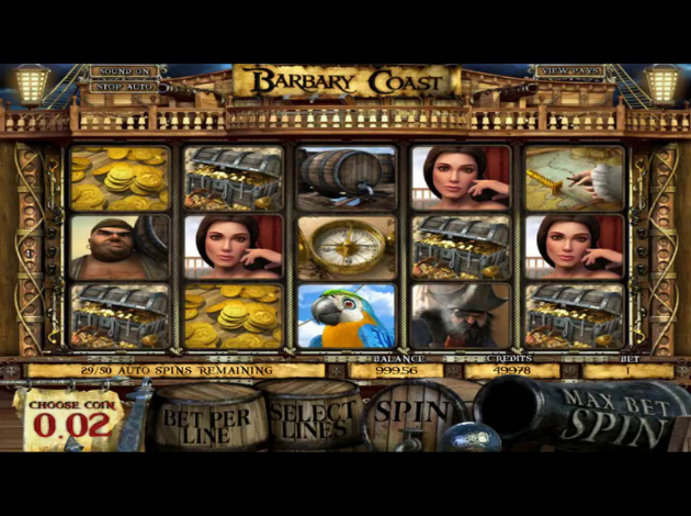 ตัวอย่างเกมสล็อต Barbary Coast