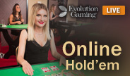 เกมสล็อต Casino hold em จาก Evolution